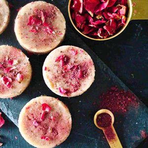 Handmade Rose Cum Scrub Soap 125gm