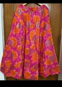 🆕Vibrant Pink &amp; Orange Ethnic Skirt/Lehnga