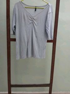 Striped V-Neck T-Shirt