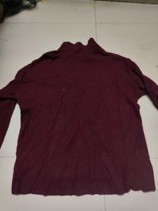 Burgundy Turtleneck Sweater