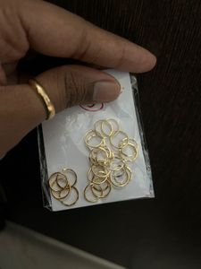 Gold Plated Nose/Ear Rings Set