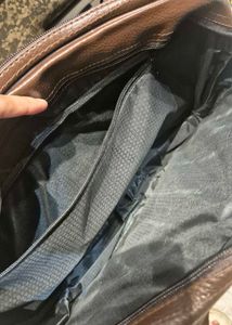 New Classic Brown Leather Duffle Bag