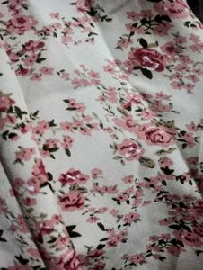 Floral Print Wrap Midi Dress