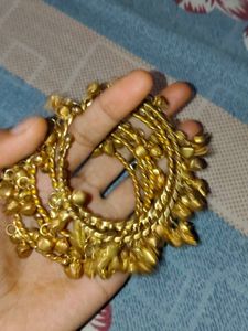 Beautiful Gold-Tone Anklets with Bells
