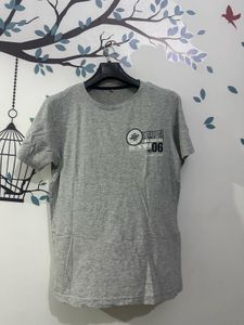 Grey Graphic Print T-Shirt (Europe)
