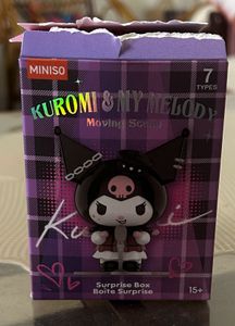 Kuromi and My melody moving scene blind box miniso