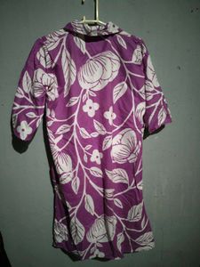 Purple Floral Print Co-ord Set