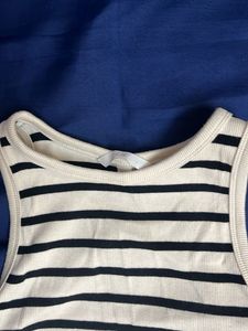 Striped H&amp;M crop top