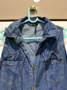 Sleeveless Denim Maxi Dress