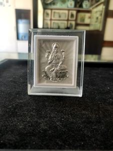 Laxmi Ji Silver Frame Pure  999 For Gift I