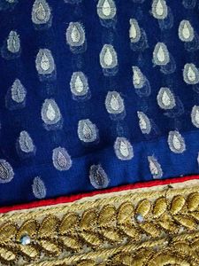Dark Brinjal Colour Saree