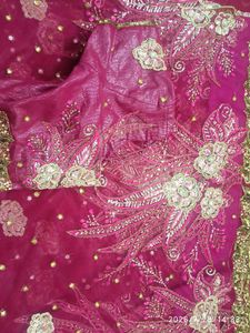 Magenta Designer Saree