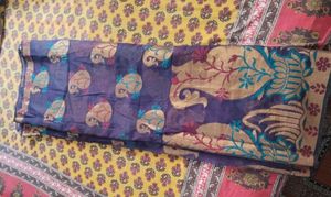 ✨ Gorgeous Chanderi Silk Gold work Saree and Blous