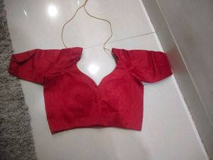 Red Paded Blouse