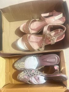 Mirror Work Ethnic Kitten Mules.