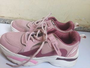 Asian Pink Chunky Sneakers