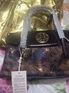 Embossed Floral Handbag