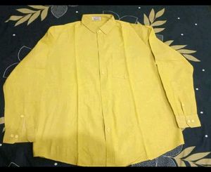 Men's Yellow Casual Shirt