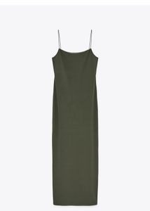Sleek Spaghetti Strap Midi Dress
