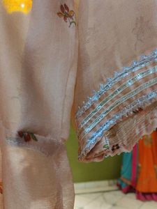 Ethnic Jacket With Laces Work