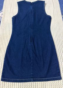Sleeveless Denim Mini Dress