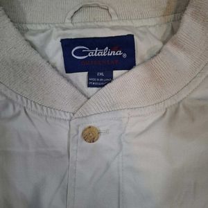 Men's Beige Bomber Jacket