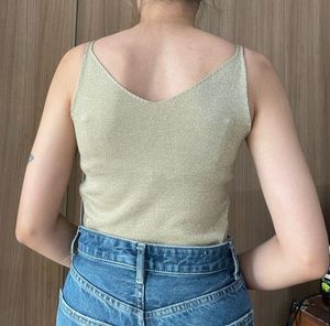 Gold Shimmer Tank Top