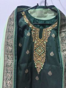 Green Partywear Palazzo Set