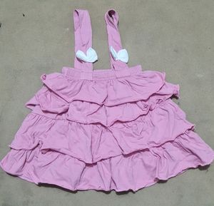 Charming Tiered Ruffle Pinafore Dress