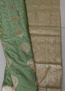 Elegant Green Banarasi Silk Saree