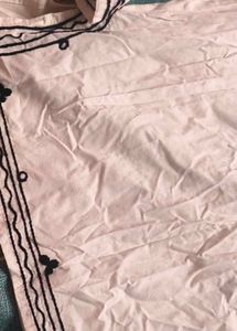 Embroidered White Kurta