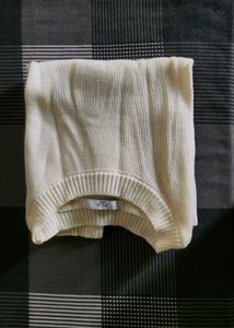 Elegant Cream Knitted Sweater Vest
