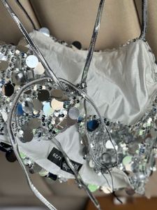 BRAND NEW! Sparkling Sequin Halter Top - L