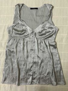 y2k Vero Moda Satin Party Top