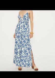 Blue Floral Maxi Dress brand new