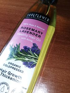 Soulflower Rosemary Lavender Hair Oil