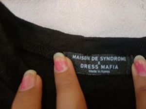 Korean Black Bodycon Dress