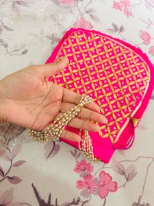 Beautiful Gota Patti Work Potli Bag