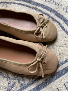 Women's Beige Ballet Flats