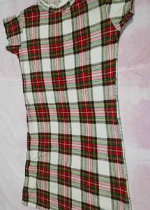 Tartan Print Mini Dress
