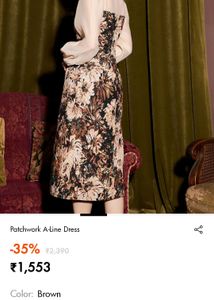 Urbanic Patchwork A-Line Dress