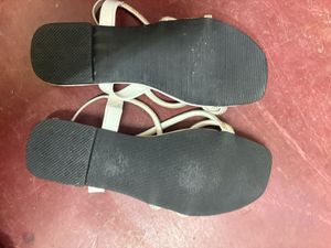white Flip flop