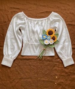 Chic White Satin Off-Shoulder Top
