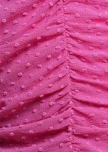Chic Pink Ruched Halter Dress