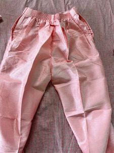 Elegant Pink Kurta Set with Trousers