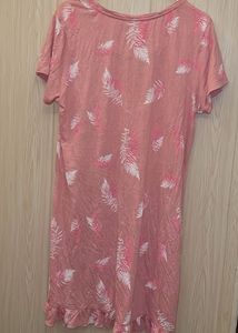 Cute Feather Print Nightgown