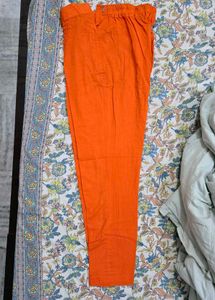 orange staright pent plazo