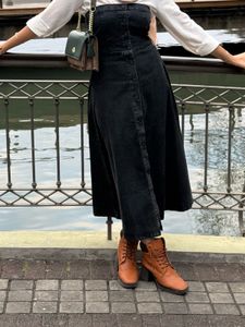 Chic Denim strapeless dress