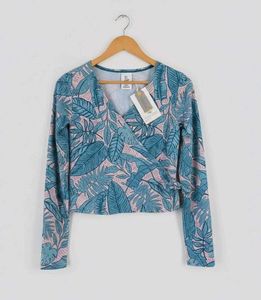 Floral Print Wrap Top - New!