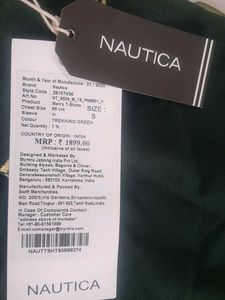 NEW WITH TAG Nautica Men's Green Polo T-Shirt